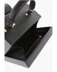 Moschino LOVE Leather Briefcase Bag with Turn Lock Closure