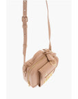 Moschino LOVE Faux Leather Crossbody Bag with Golden Logo