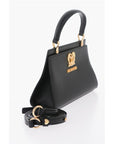 Moschino LOVE Solid Color Handbag with Removable Faux Fur Handle