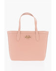 Moschino LOVE Faux Leather VALENTINA Tote Bag with All-Over Hearts