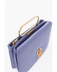 Moschino LOVE Solid Color Handbag with Removable Faux Fur Handle