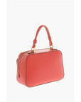 Moschino LOVE Faux Leather Handbag with Visible Stitching