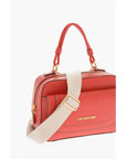 Moschino LOVE Faux Leather Handbag with Visible Stitching