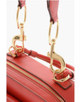 Moschino LOVE Faux Leather Handbag with Visible Stitching