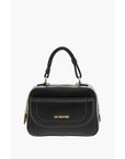 Moschino LOVE Faux Leather Handbag with Visible Stitching