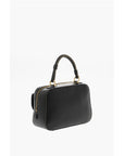 Moschino LOVE Faux Leather Handbag with Visible Stitching