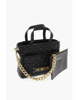 Moschino LOVE Quilted Faux Leather Handbag with Golden Chain