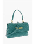 Moschino LOVE Faux Leather Quilted Bag with Magnetic Closure