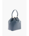 Moschino LOVE Faux Leather Crocodile Effect Bucket Bag with Embossed