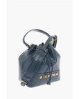 Moschino LOVE Faux Leather Crocodile Effect Bucket Bag with Embossed