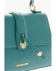 Moschino LOVE Faux Leather Handbag with Heart Shaped Charm