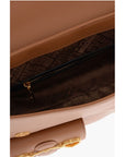 Moschino LOVE Faux Leather Handle Bag with Pockets and Clamp Front