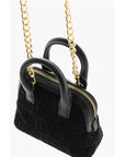 Moschino LOVE All Over Logo Embossed Terry Mini Bag
