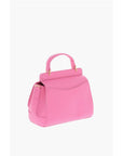 Moschino LOVE Faux Leather Mini Bag with Maxi Golden Plaque