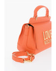 Moschino LOVE Faux Leather Mini Bag with Maxi Golden Plaque