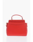 Moschino LOVE Faux Leather Shoulder Bag with Golden Maxi Logo