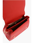 Moschino LOVE Faux Leather Shoulder Bag with Golden Maxi Logo