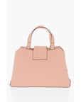 Moschino LOVE Textured Faux Leather Tote Bag with Maxi Golden Heart C
