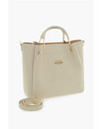 Moschino LOVE Faux Leather Tote Bag with Golden Logo