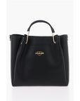Moschino LOVE Faux Leather Tote Bag with Golden Logo