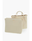 Moschino LOVE Faux Leather Tote Bag with Golden Logo