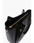 Moschino LOVE Faux Leather Tote Bag with Golden Logo