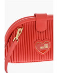 Moschino LOVE Pleated Faux Clutch with Removable Shoulder Strap