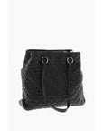 Moschino LOVE Quilted Faux Leather Tote Bag with Matching Pouch