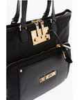 Moschino LOVE Nylon Tote Bag with Golden Details