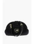 Moschino LOVE Pleated Faux Leather Mini Bag