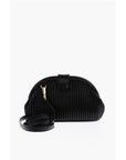 Moschino LOVE Pleated Faux Leather Mini Bag
