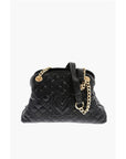 Moschino LOVE Quilted Mini Handle Bag with Golden Logo