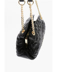 Moschino LOVE Quilted Mini Handle Bag with Golden Logo