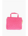 Moschino LOVE Faux Leather Quilted Mini Bag with Matching Pochette