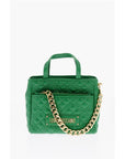 Moschino LOVE Faux Leather Quilted Mini Bag with Matching Pochette