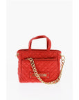 Moschino LOVE Faux Leather Quilted Mini Bag with Matching Pochette