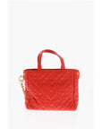 Moschino LOVE Faux Leather Quilted Mini Bag with Matching Pochette