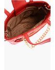 Moschino LOVE Faux Leather Quilted Mini Bag with Matching Pochette