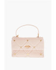 Moschino LOVE Faux Leather Quilted Bag with All-Over Hearts