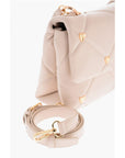 Moschino LOVE Faux Leather Quilted Bag with All-Over Hearts