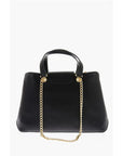 Moschino LOVE Textured Faux Leather LUCILLE Tote Bag with Double Comp