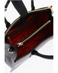 Moschino LOVE Faux Leather Tote Bag with Golden Heart Charm