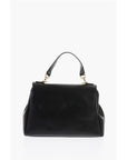 Moschino LOVE Turn Lock Closure Faux Leather Bag with Removable Shoul