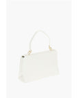 Moschino LOVE Faux Leather Bag with Front Monogram and Turn Lock Clos