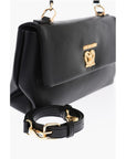 Moschino LOVE Faux Leather Handle Bag with Removable Shoulder Strap