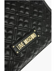 Moschino LOVE Quilted Faux Leather Tote Bag with Maxi Monogram