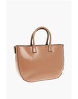 Moschino LOVE Removable Shoulder Strap Faux Leather Tote Bag