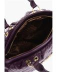 Moschino LOVE Quilted Faux Leather Bag with Double Handle and Removab