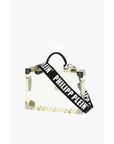 Philipp Plein sheer rigid handbag with removable shoulder strap