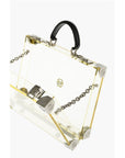 Philipp Plein sheer rigid handbag with removable shoulder strap